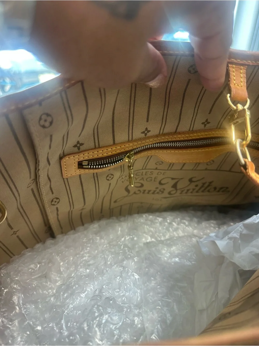 Louis Vuitton Brown Monogram Canvas Tote with Vachetta Trim AS IS 🫶